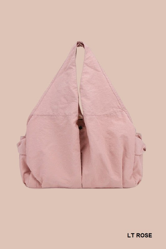 Carry All Pleated Draped Shoulder Tote Bag