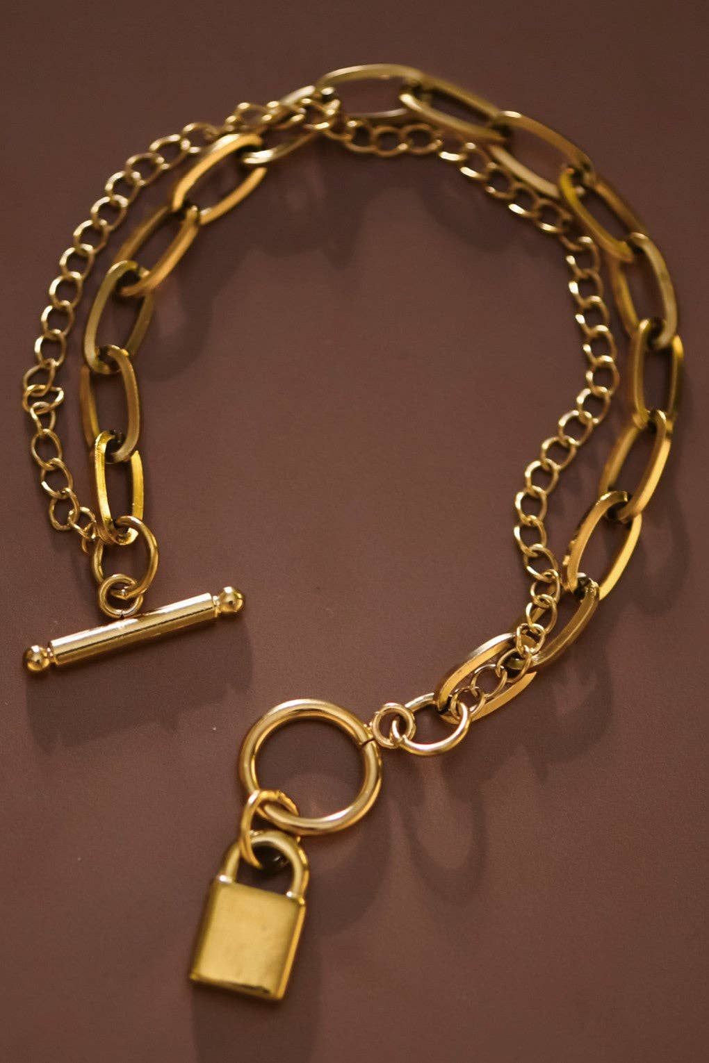 18K Gold Plated Waterproof Stainless Steel Chain Bracelet