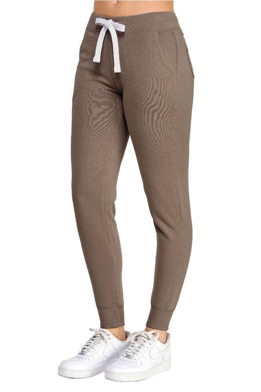 Basic Fleece Super Skinny Jogger With Pockets