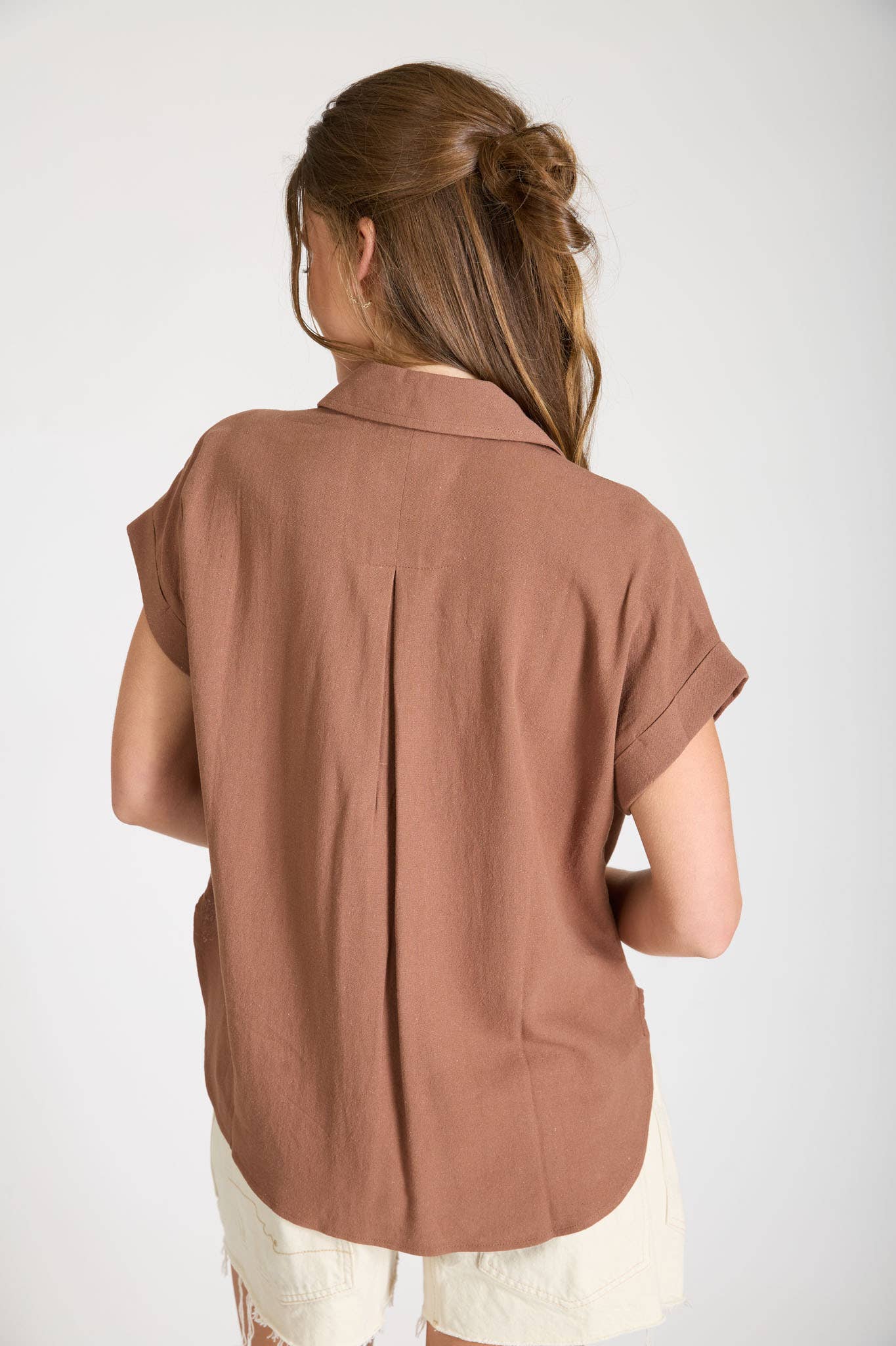 Collared U Hem Top