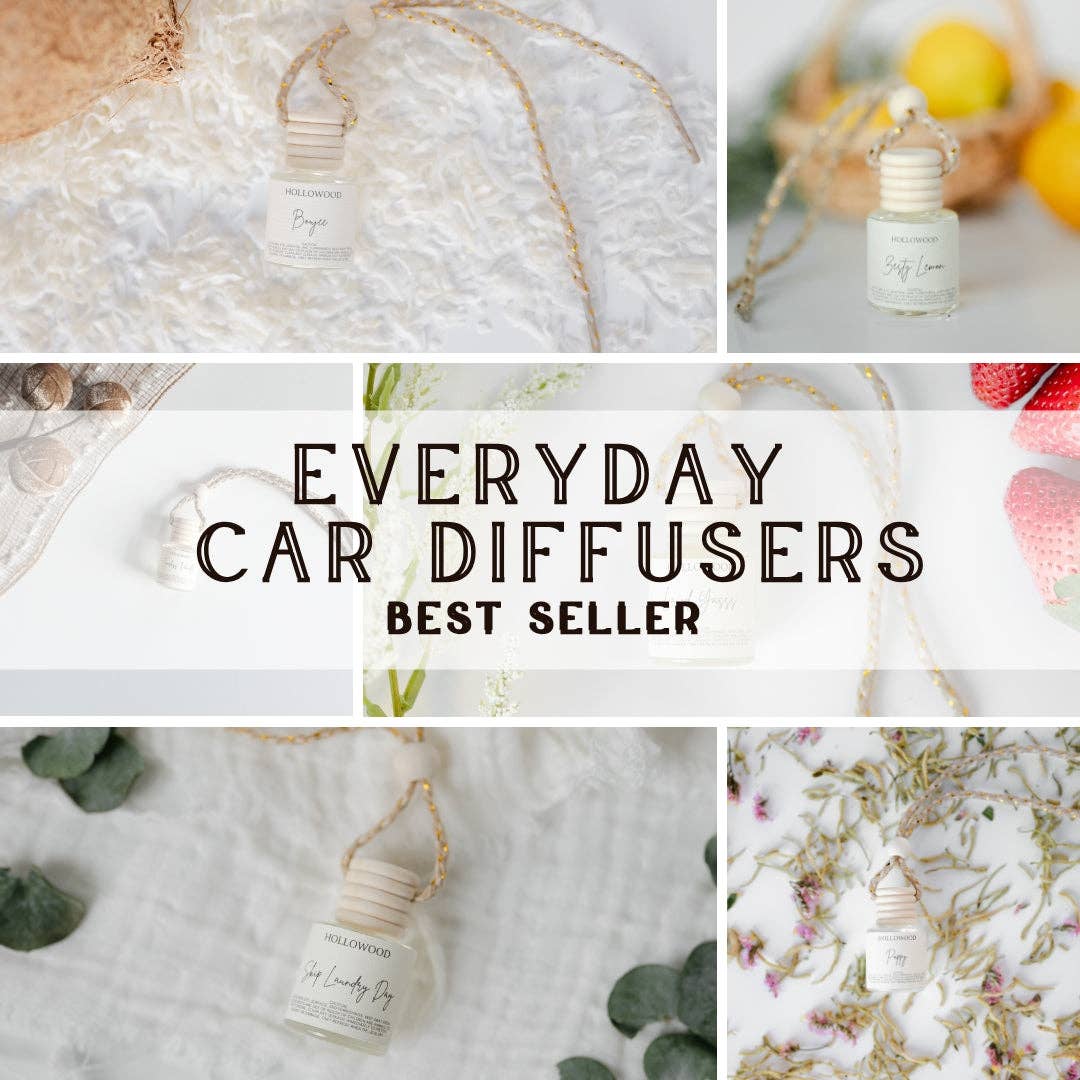 HOLLOWOOD FRAGRANCE - Everyday Scents Car Diffuser: TIMELESS VANILLA
