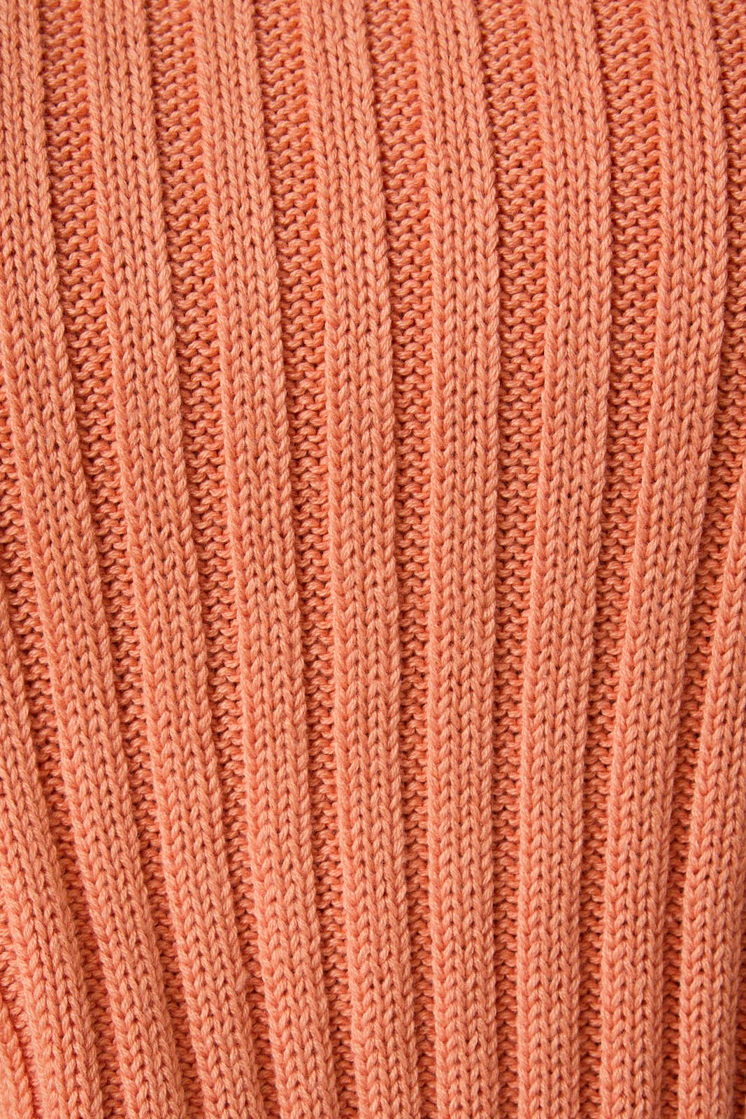 Sunday Edition by LE LIS - ROUND NECK PUFF SHORT SLEEVE CABLE SWEATER: APRICOT / L