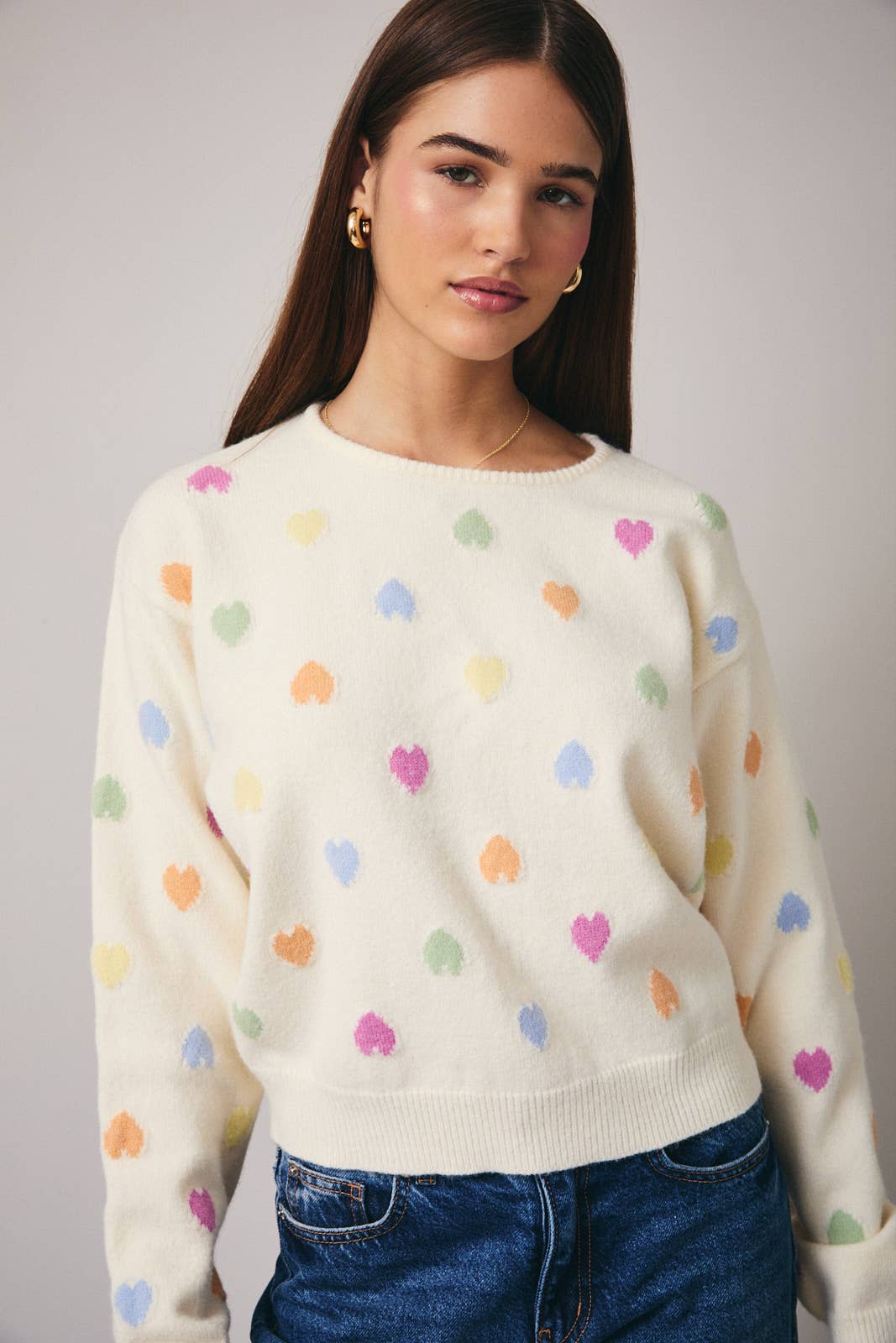 Heart Graphic Sweater