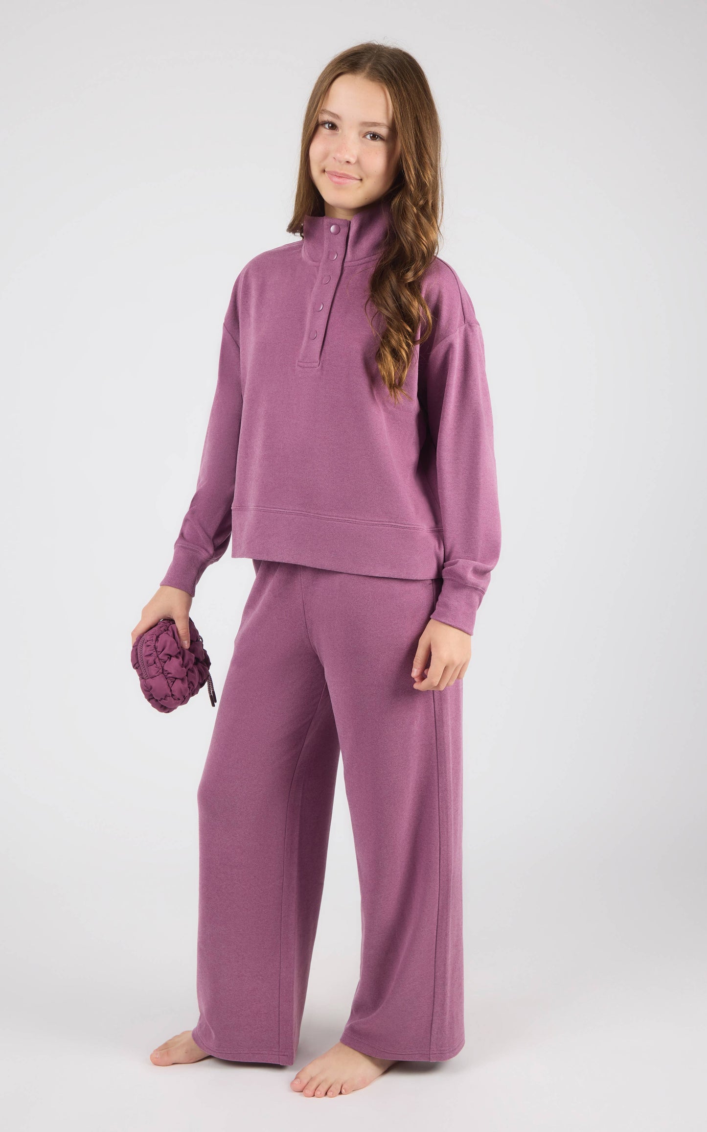 Girls Wide Leg Pants: BERRY CONSERVE