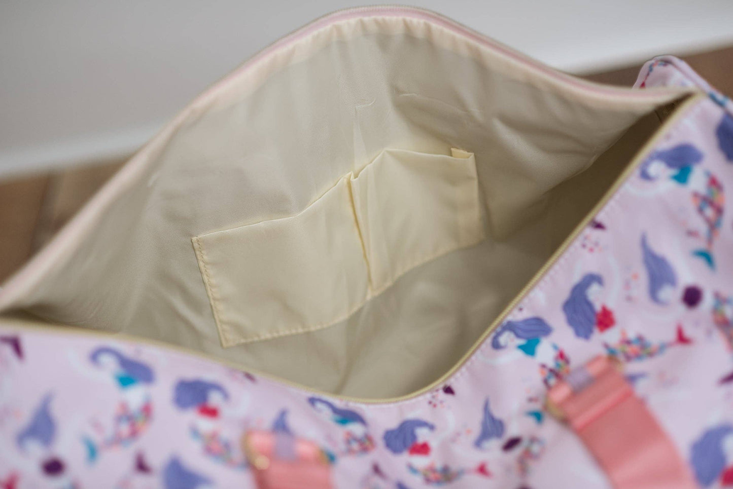 Kids Pink & Purple Mermaid Weekender Travel Bag