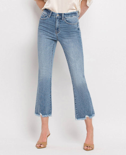 Bella Crop Flare Denim