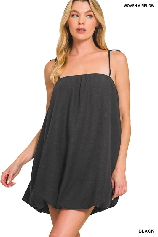 Woven Airflow Mini Bubble Dress