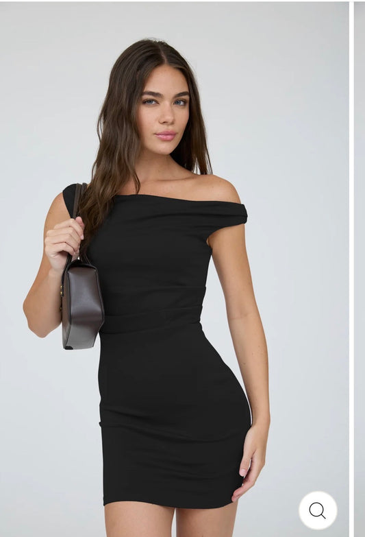 Black Bodycon Mini Dress