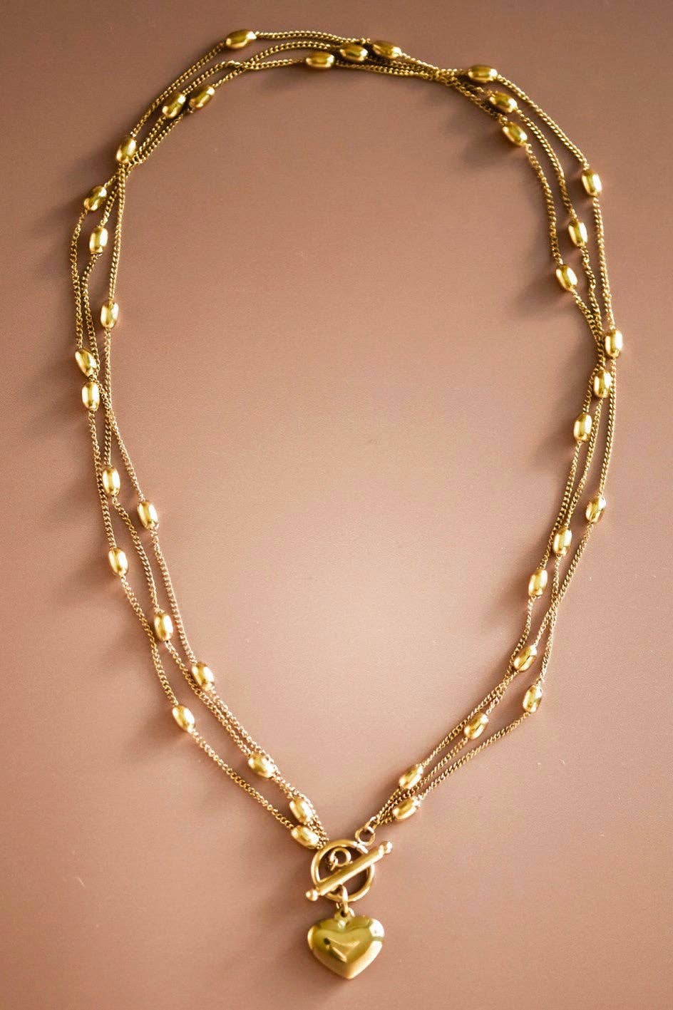 18K Gold Plated Waterproof Stainless Steel Chain Necklace