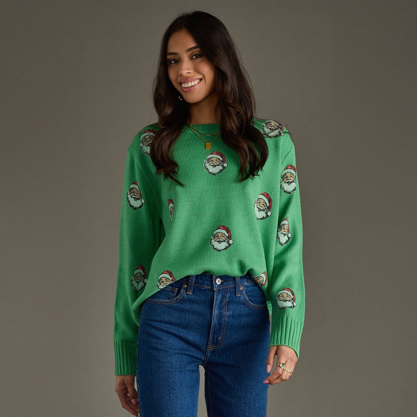 Green Santa Sweater