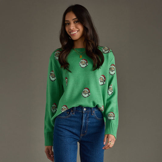 Green Santa Sweater