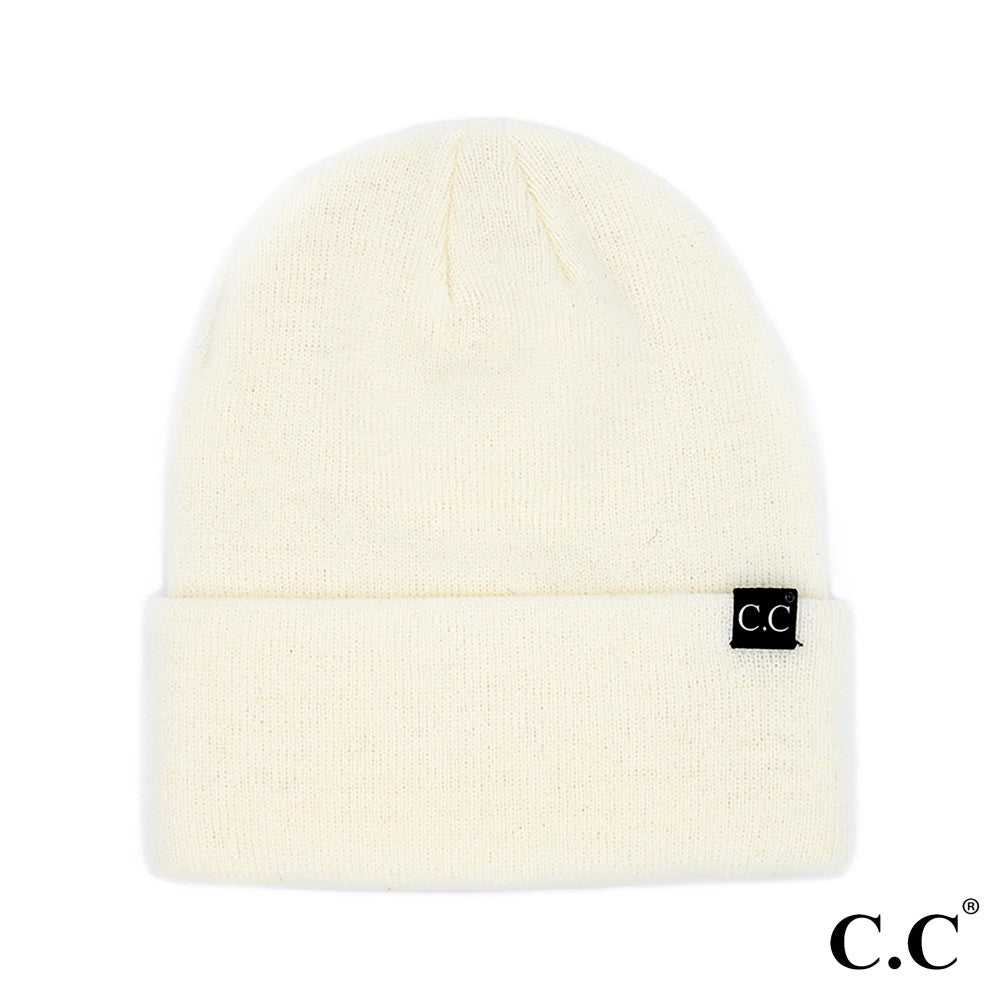 Solid Cuff Beanie Hat