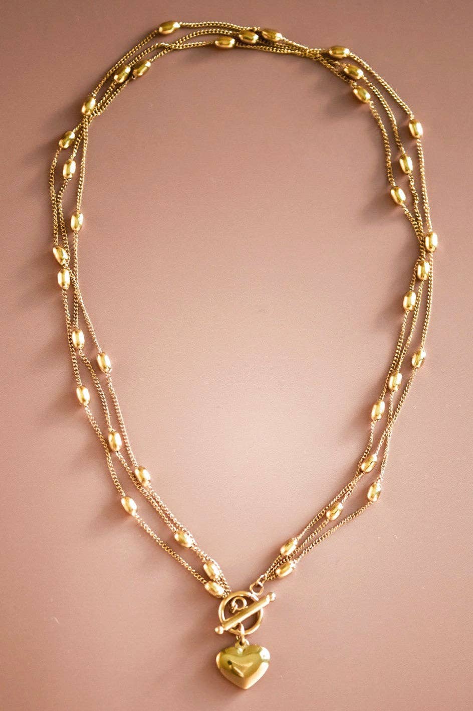 18K Gold Plated Waterproof Stainless Steel Chain Necklace