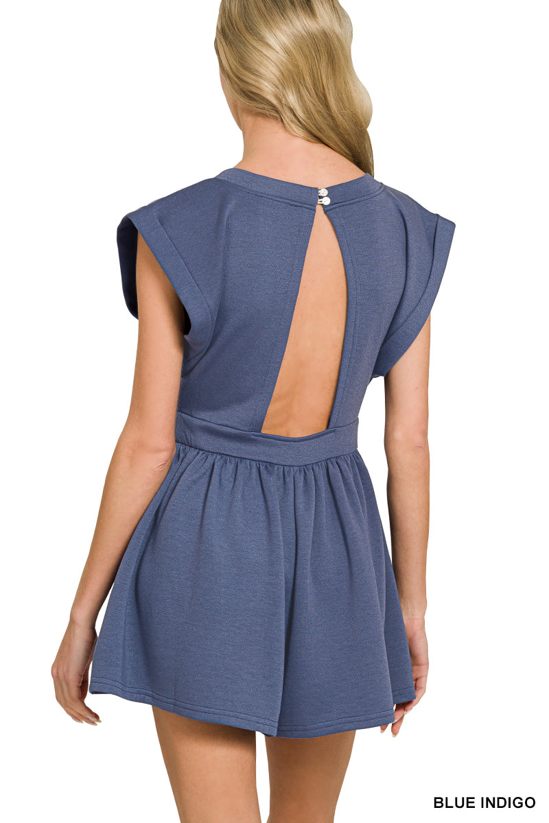 Scuba Open Back Romper