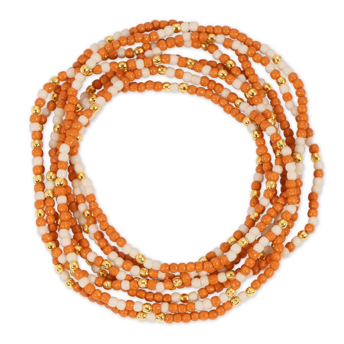 Splendid Iris - Stretch Seed Bead GAME DAY Bracelets: Red/Black/White