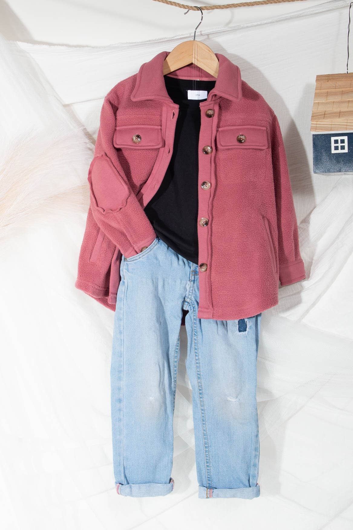 Berry Love Sherpa Jacket