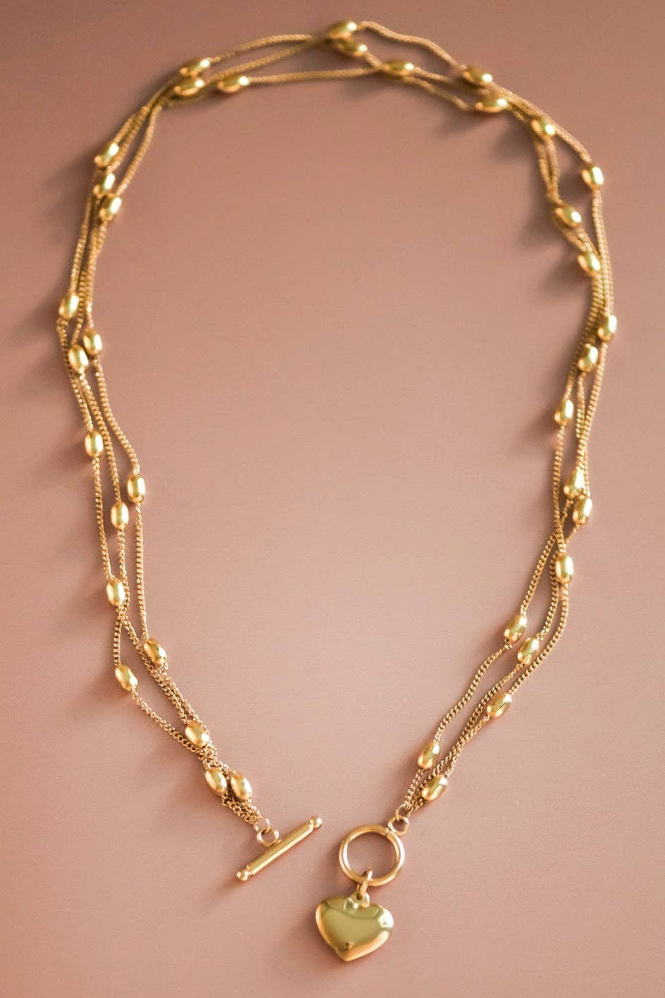 18K Gold Plated Waterproof Stainless Steel Chain Necklace