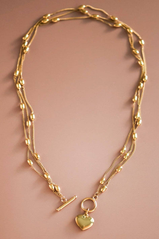 18K Gold Plated Waterproof Stainless Steel Chain Necklace