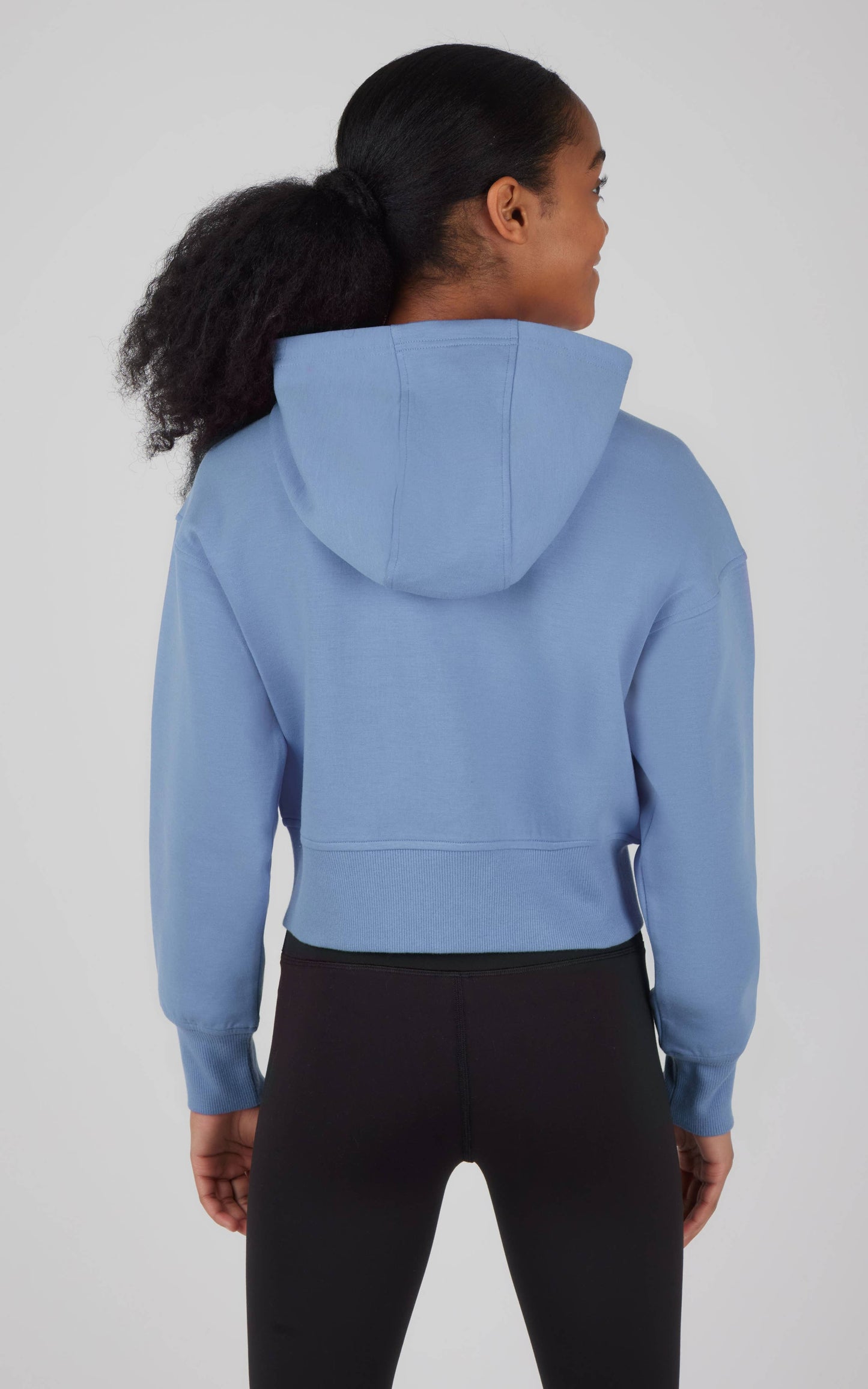Girls Scuba Full Zip Everyday Hoodie Jacket: CORONET BLUE