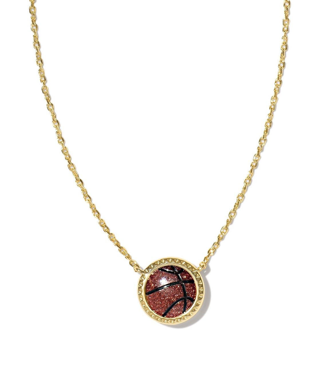 Basketball Short Pendant Necklace