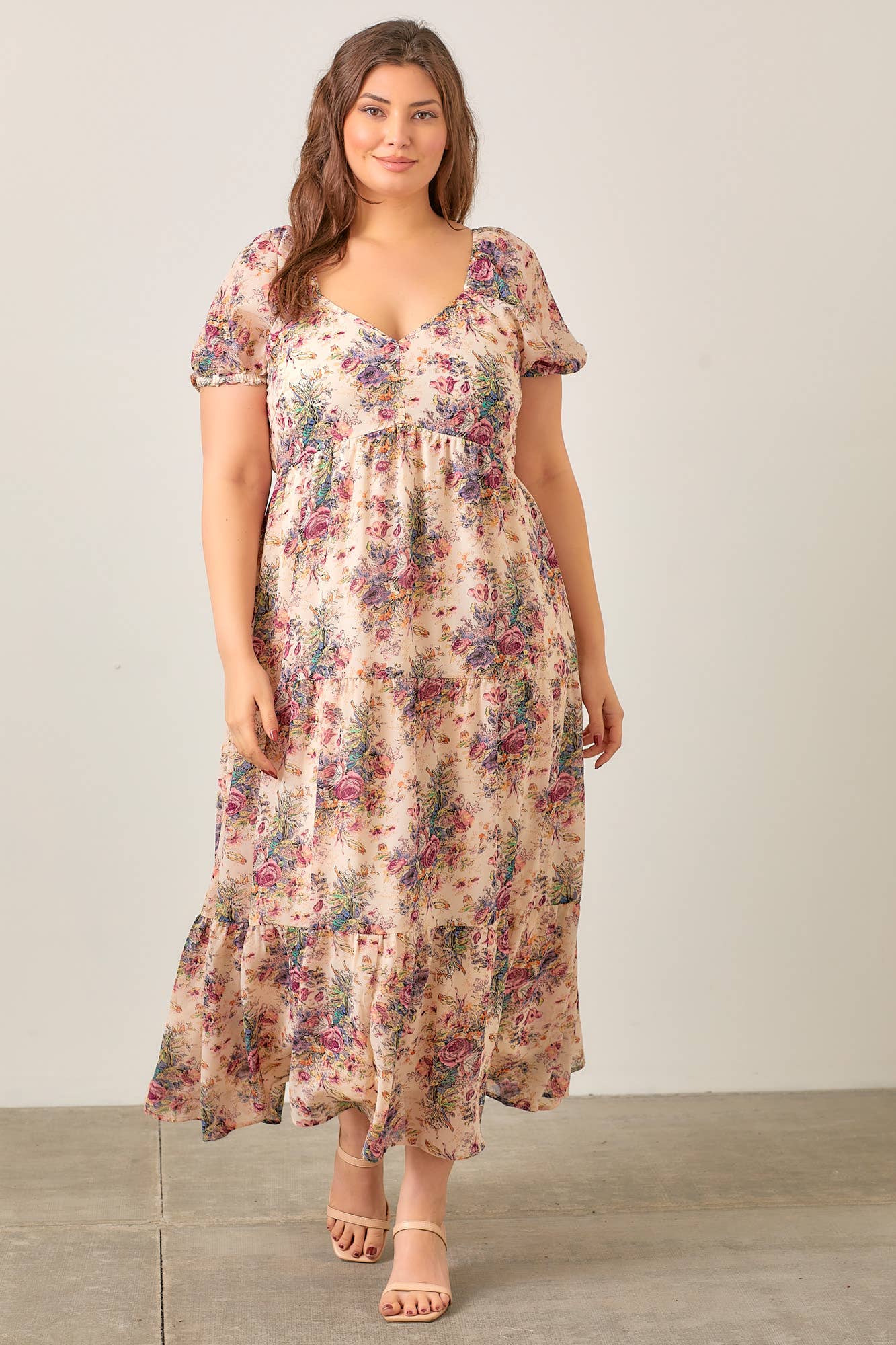 Romantic Floral Maxi Dress