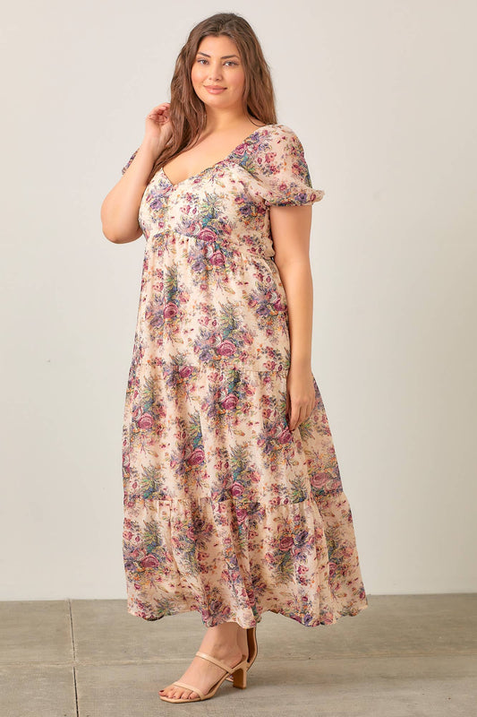 Romantic Floral Maxi Dress