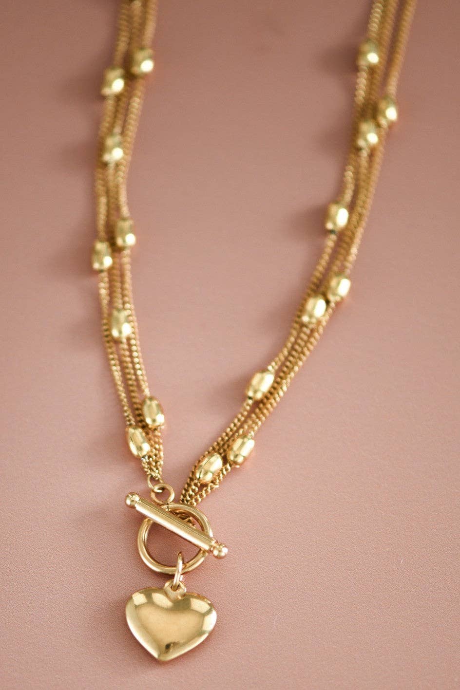 18K Gold Plated Waterproof Stainless Steel Chain Necklace