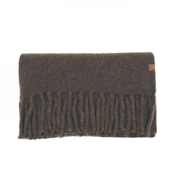 Heathered Solid Woven Scarf
