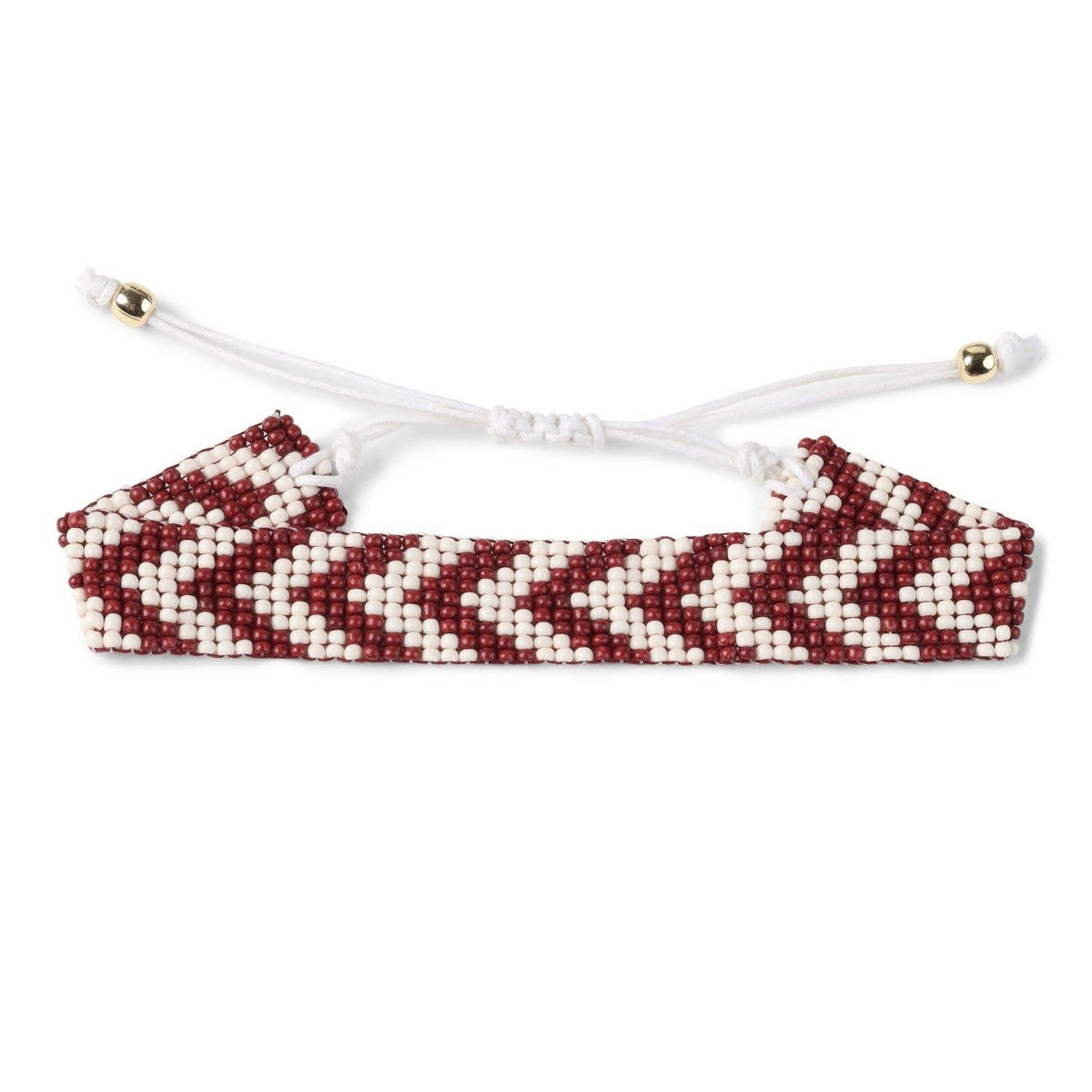 Splendid Iris - Sale - Adjustable Game Day Bracelet: Black/Orange