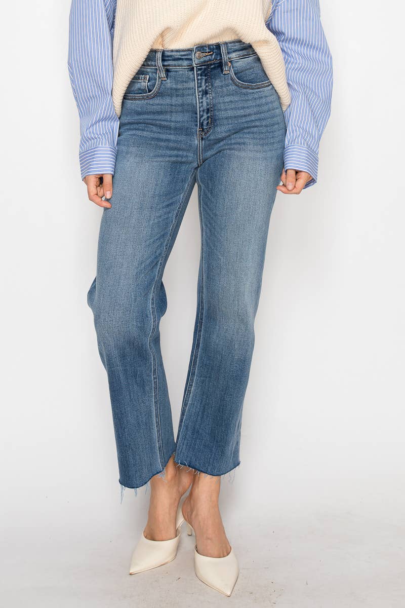 High Rise Straight Leg Jean - Eco Fabric
