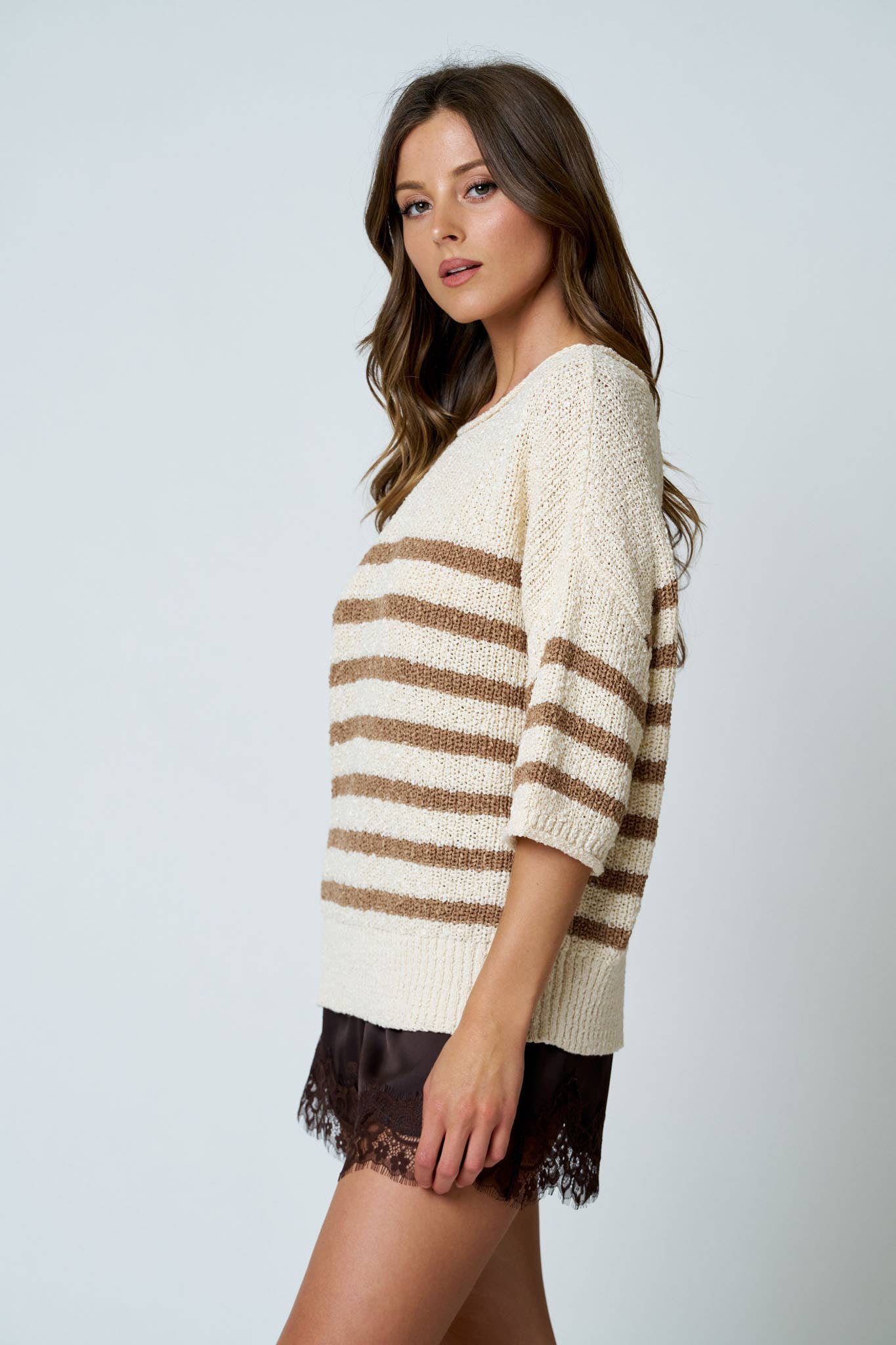Striped Knit Sweater