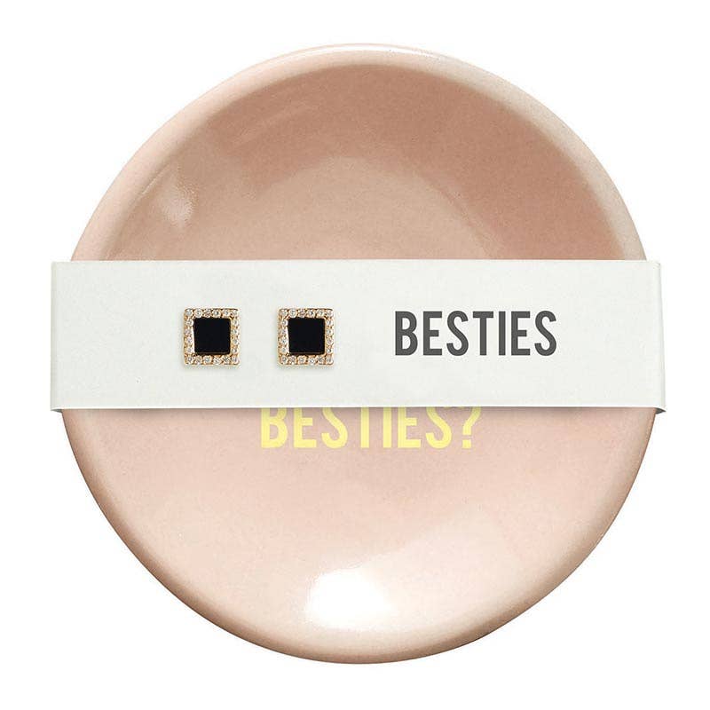 Ceramic Ring Dish & Earrings - Did We Just Become Besties?