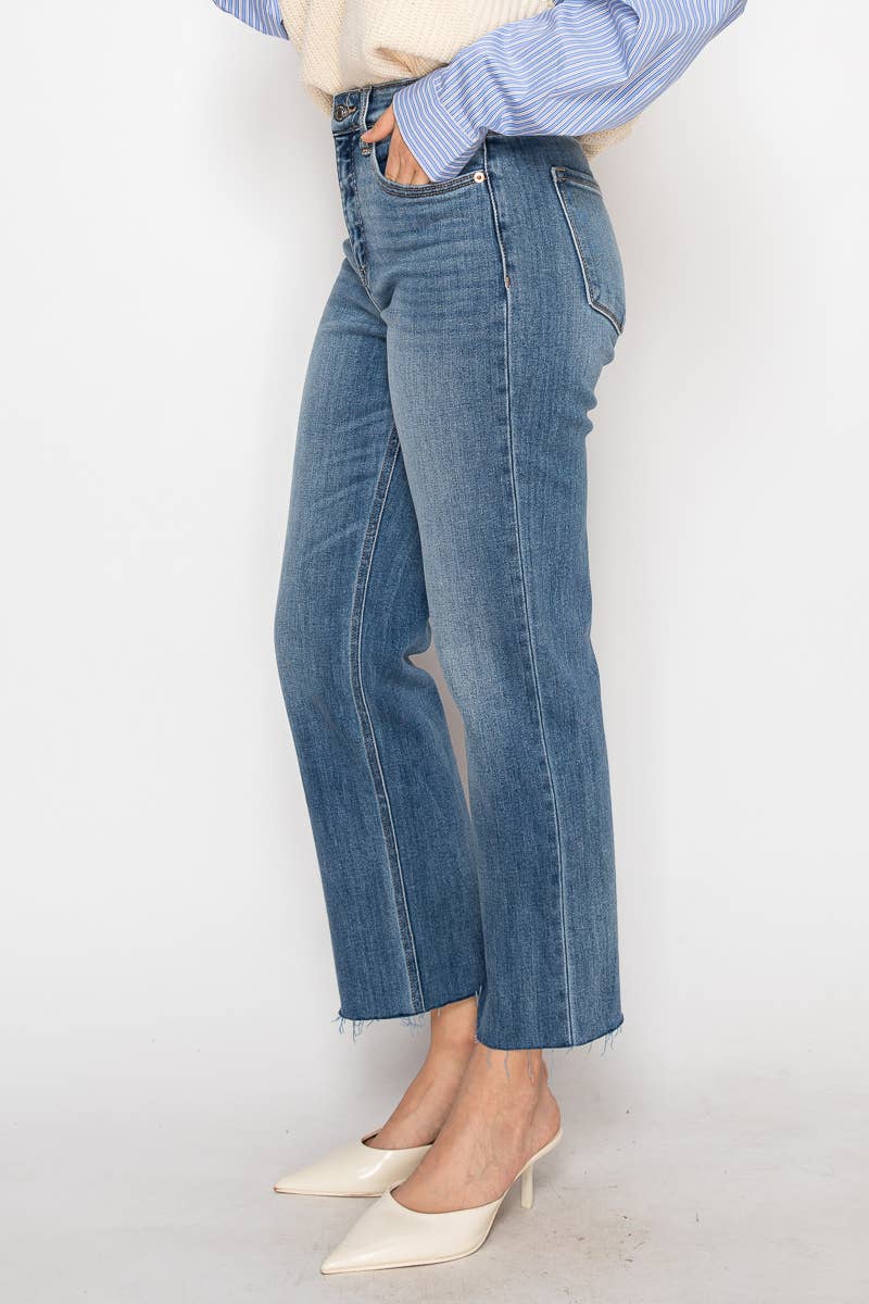 High Rise Straight Leg Jean - Eco Fabric
