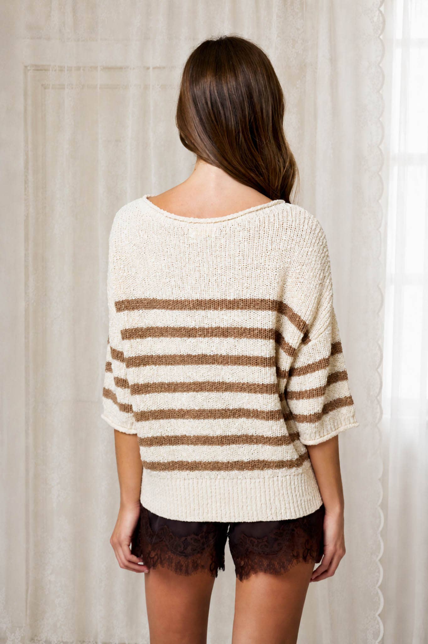 Striped Knit Sweater