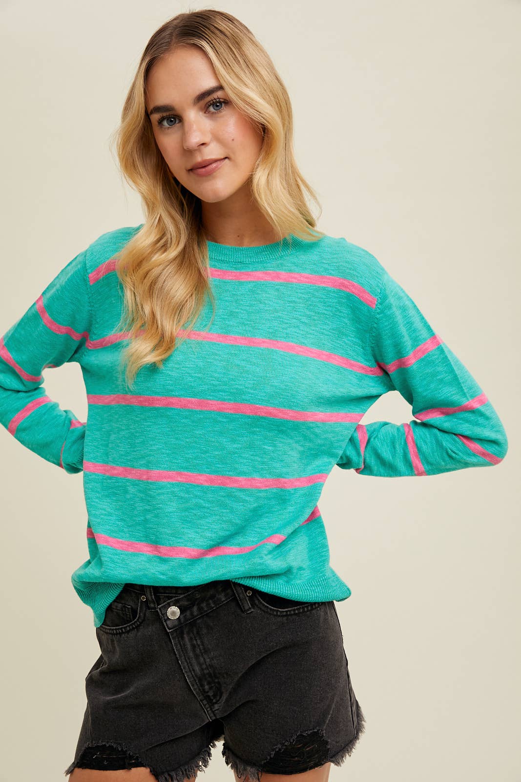 Striped Lightweight Sweater