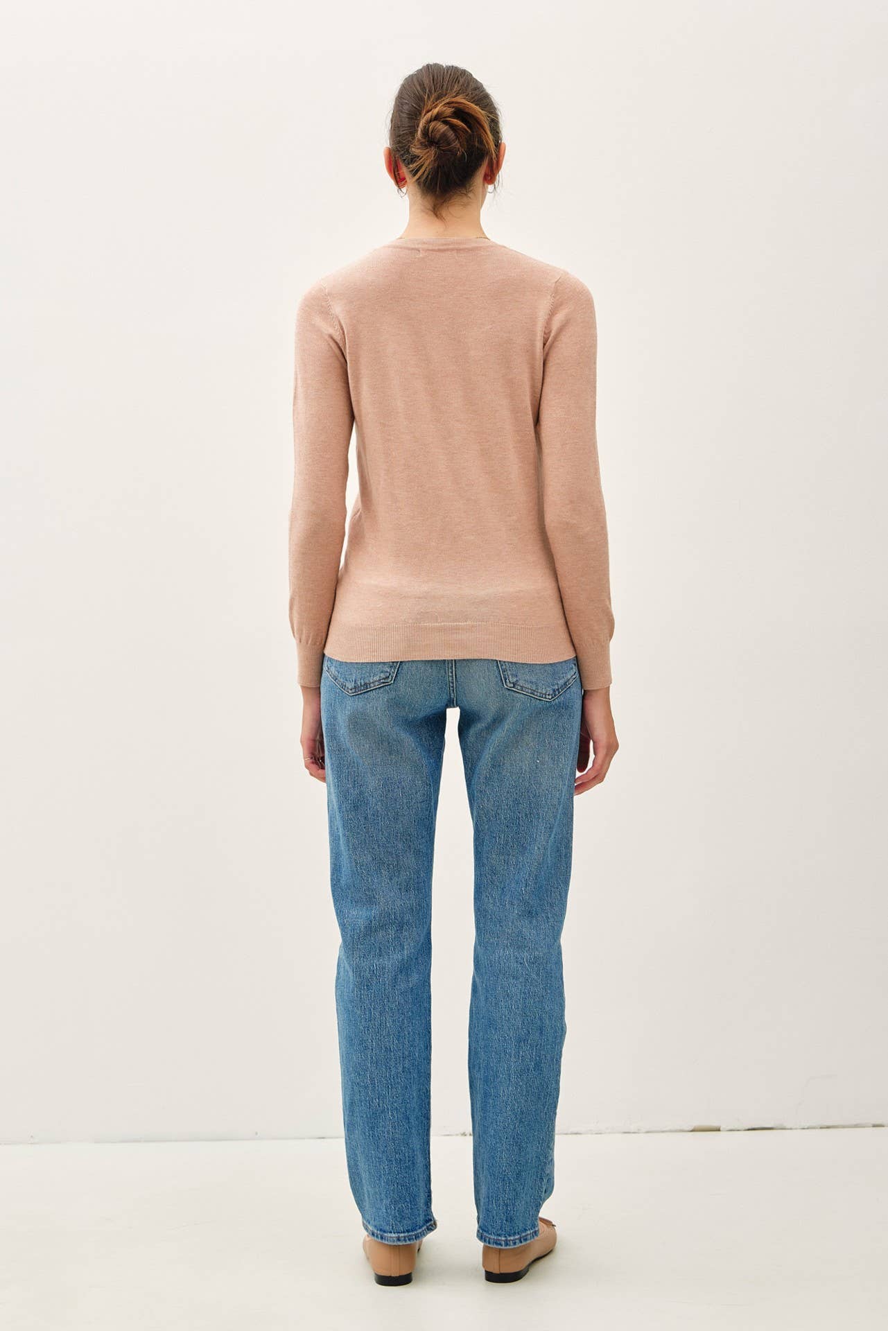 Be Cool - NEW COLOR-VISCOSE CREW NECK SOFT KNIT SWEATER : Ivory / L