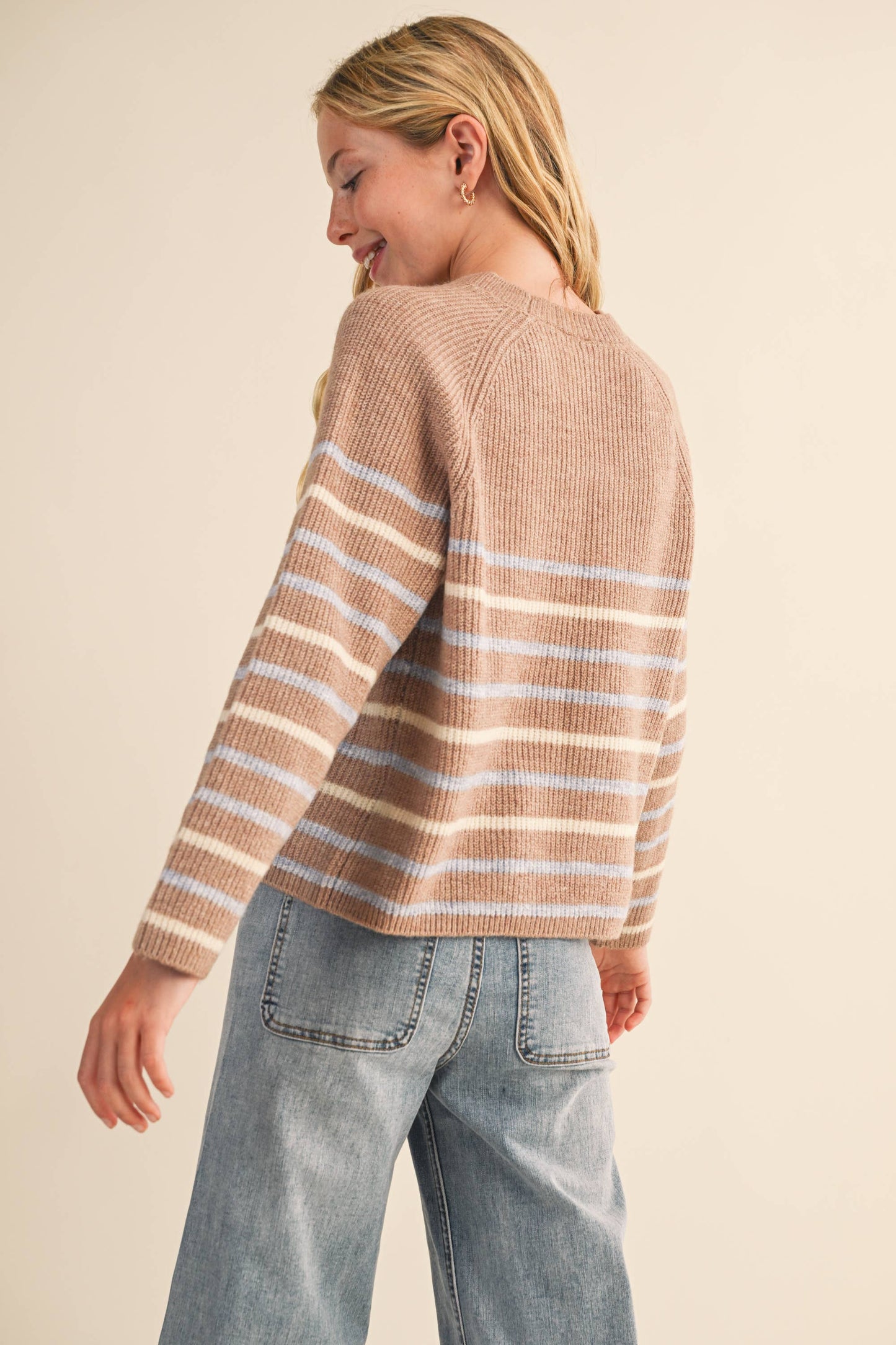 Girls Striped Sweater