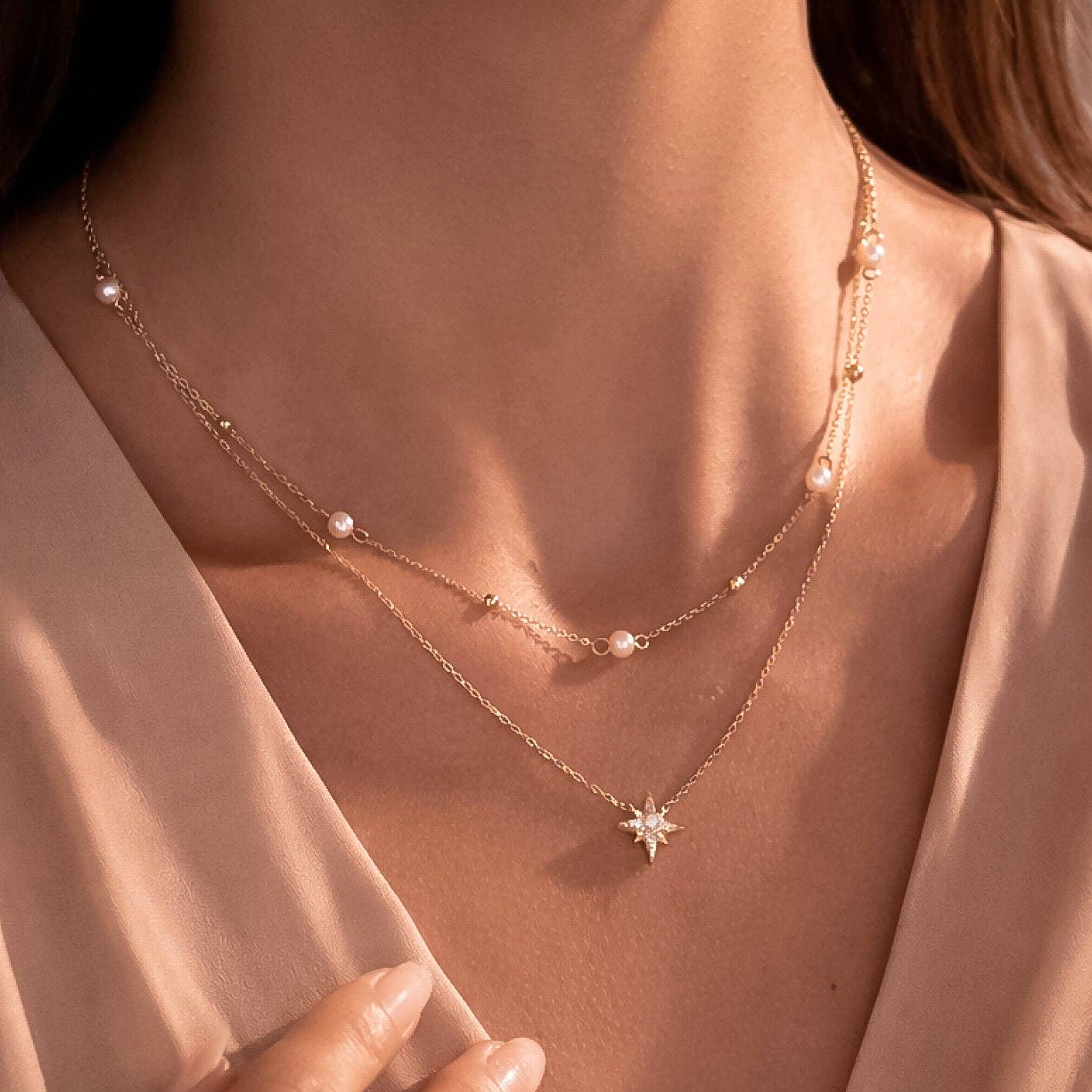 18K Gold Plated Waterproof Stainless Steel Chain Necklace