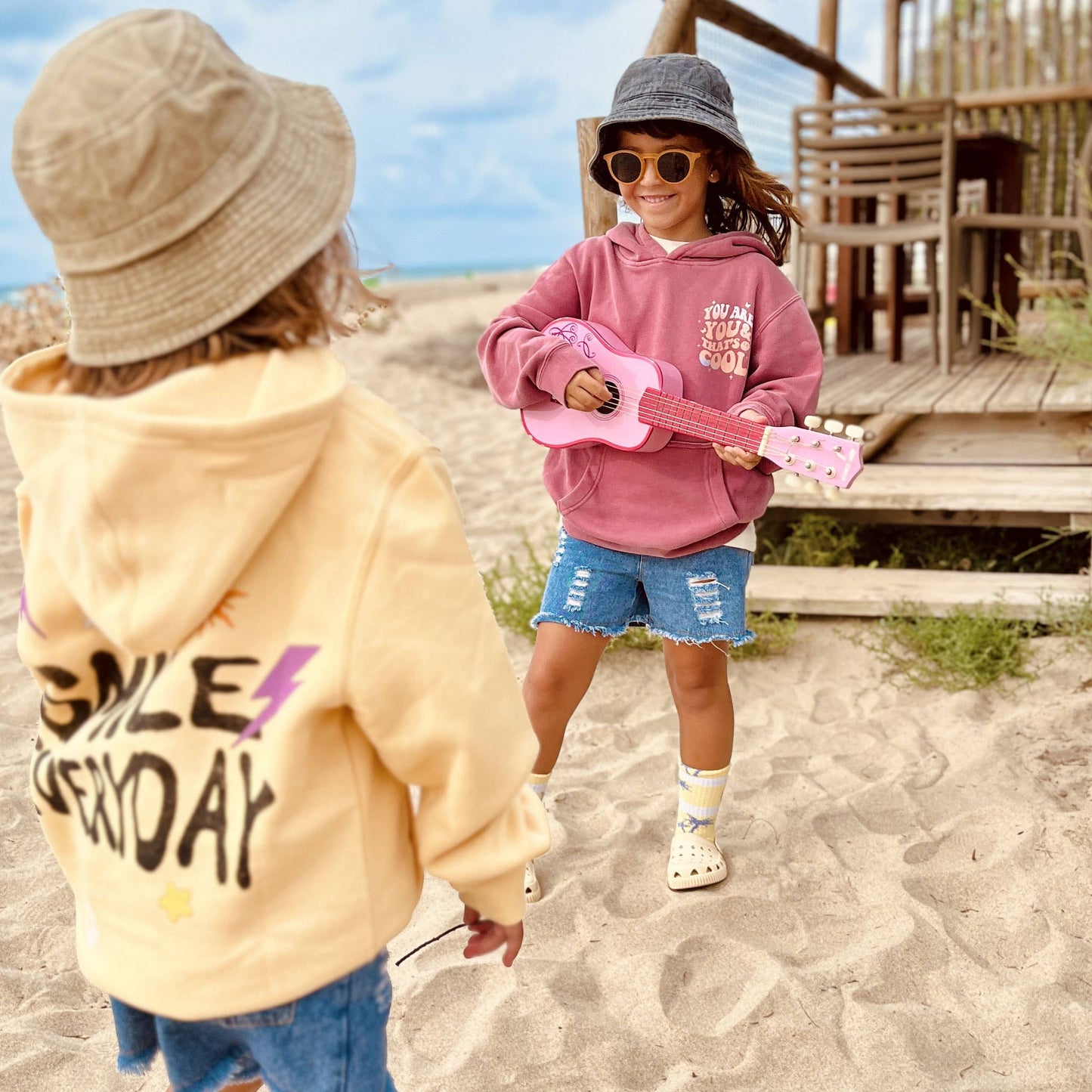 Kids Pink Cool Hoodie