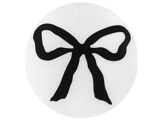 Nashville Wraps - Packaging & Envelope Stickers: Black Bow / 100 Pack / Round 2"