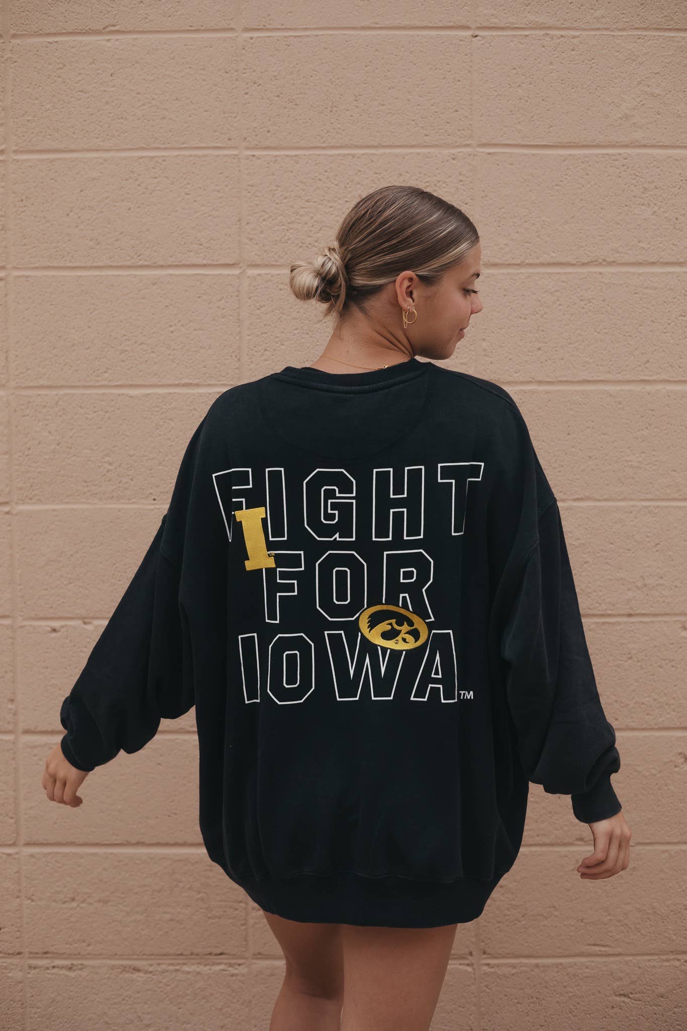 Iowa Oversized Fleece Crew