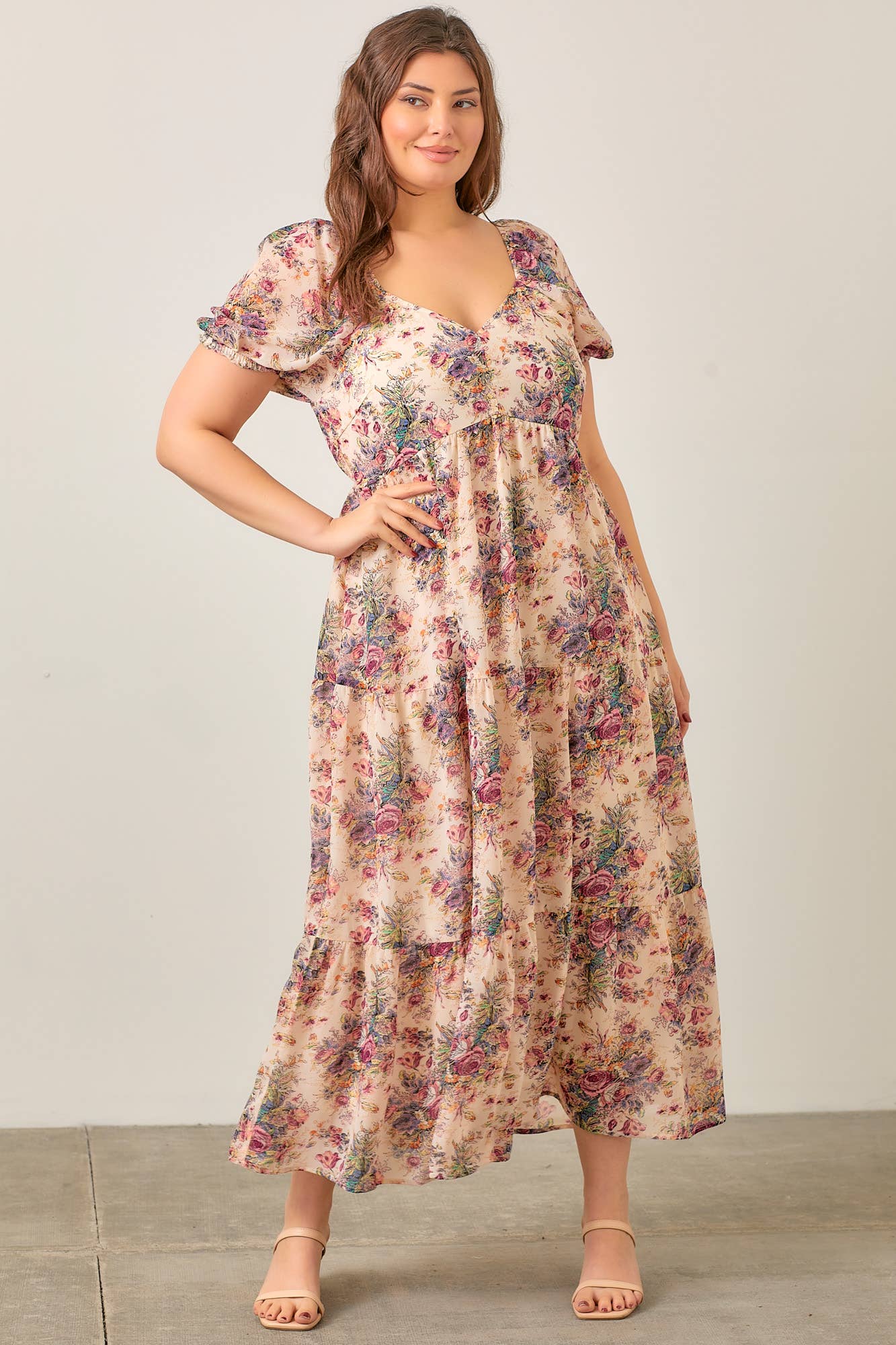 Romantic Floral Maxi Dress