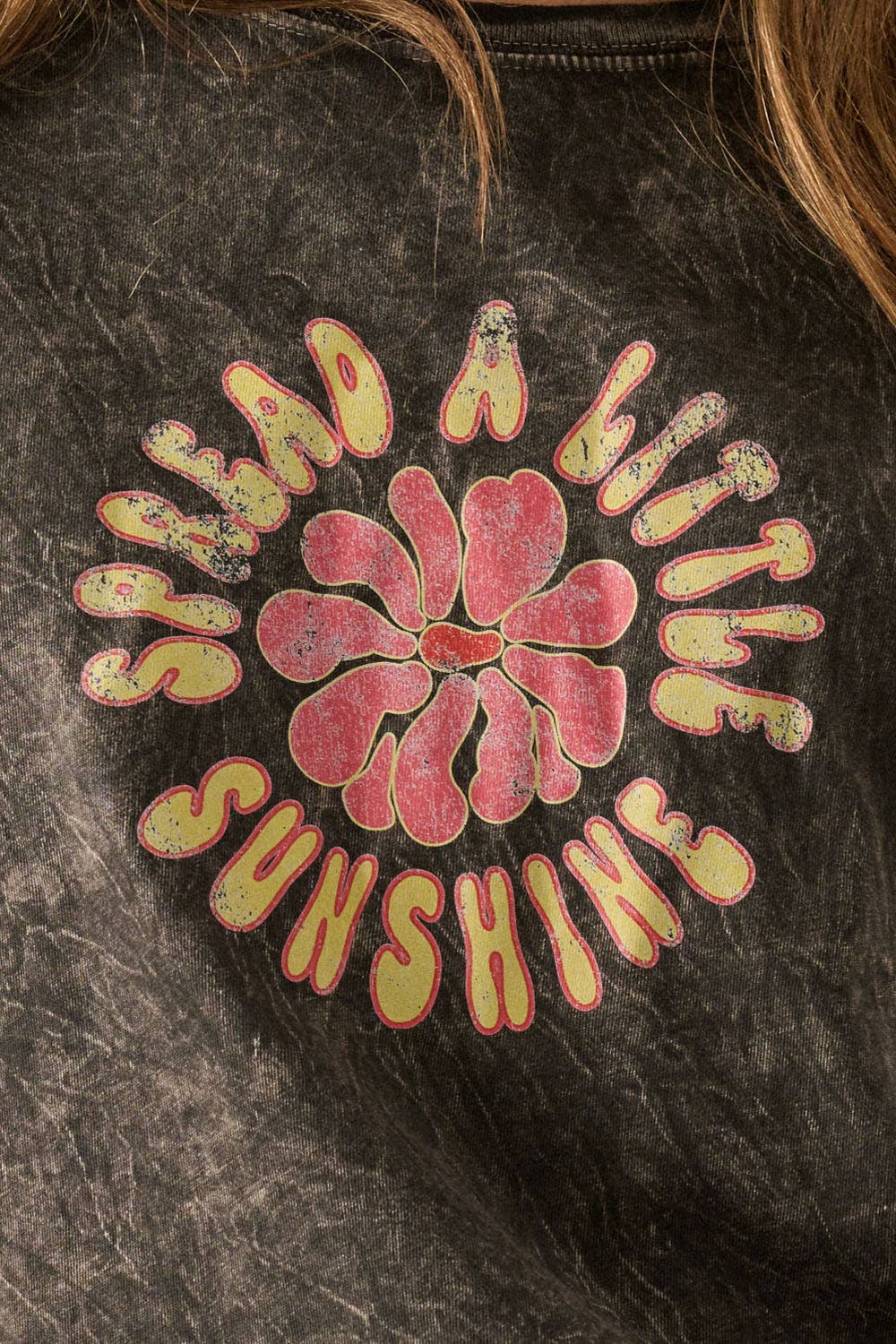 Spread A Little Sunshine Vintage-Wash Graphic Tee