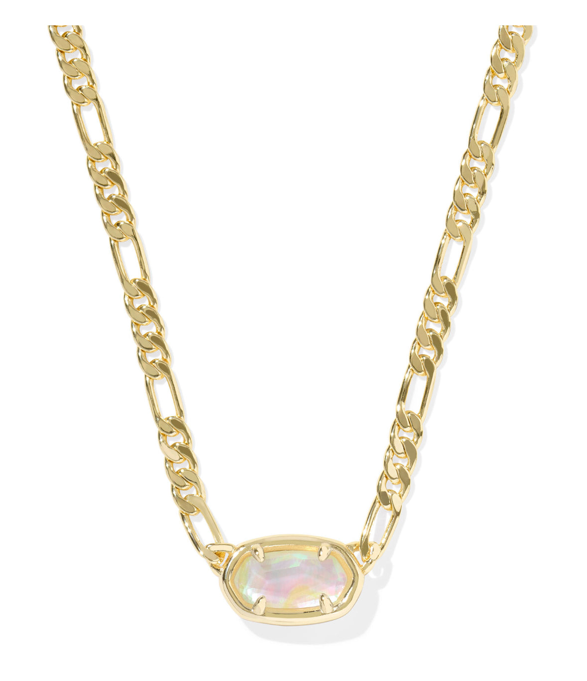 Elisa Figaro Chain Short Pendant Necklace