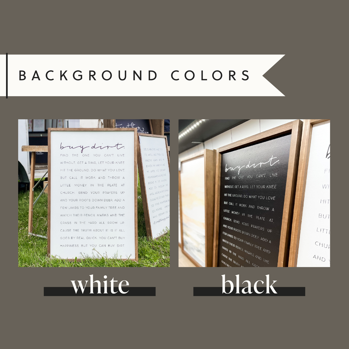 Lily and Sparrow - One Day When My Children | Mother's Day Gift: Black / Light Oak / 25x25"