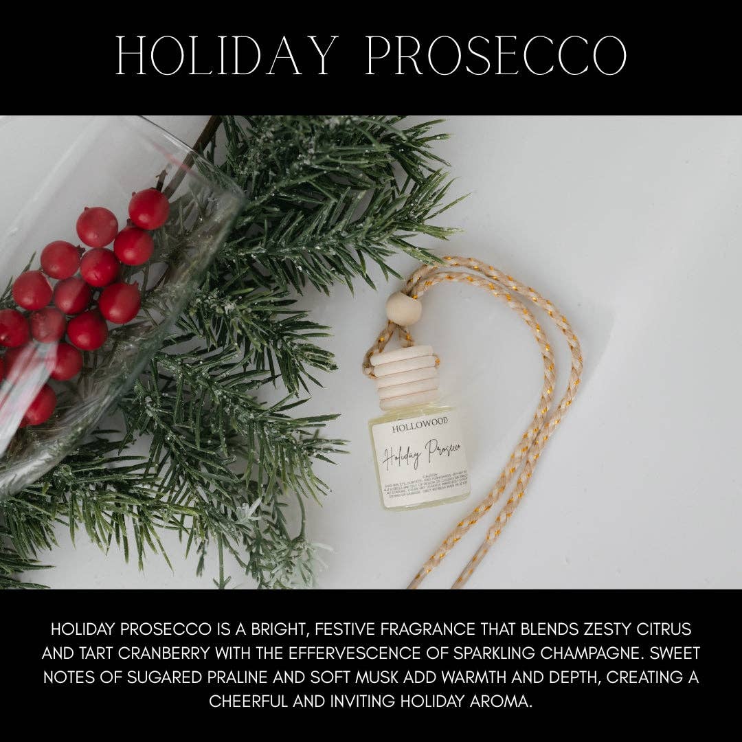 HOLLOWOOD FRAGRANCE - HOLIDAY CAR DIFFUSER: CASHMERE CEDAR