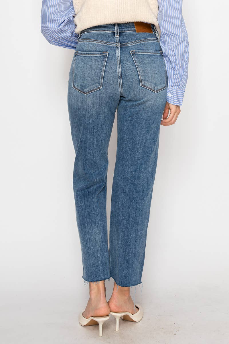 High Rise Straight Leg Jean - Eco Fabric