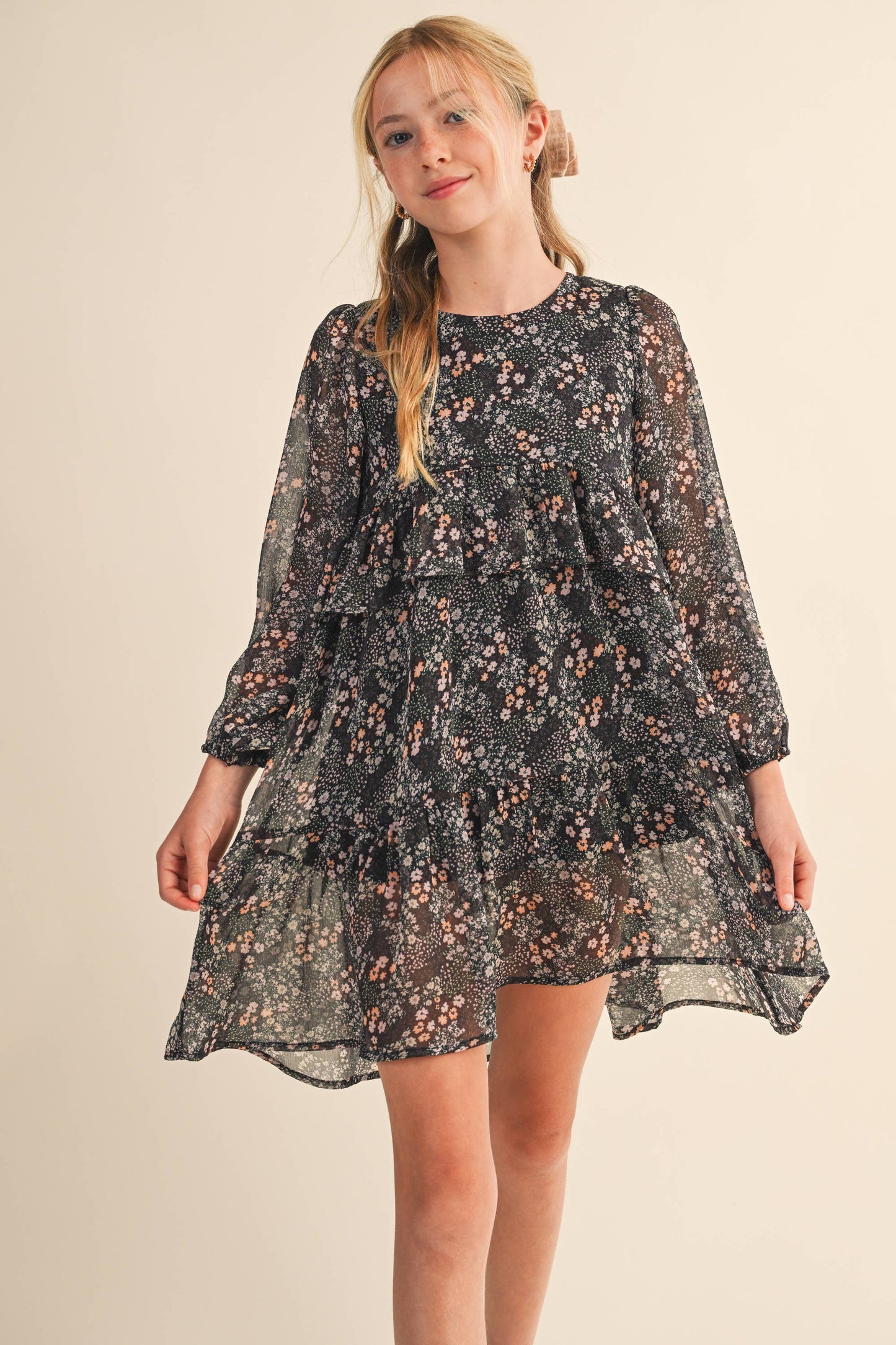 Girls High Low Midi Dress