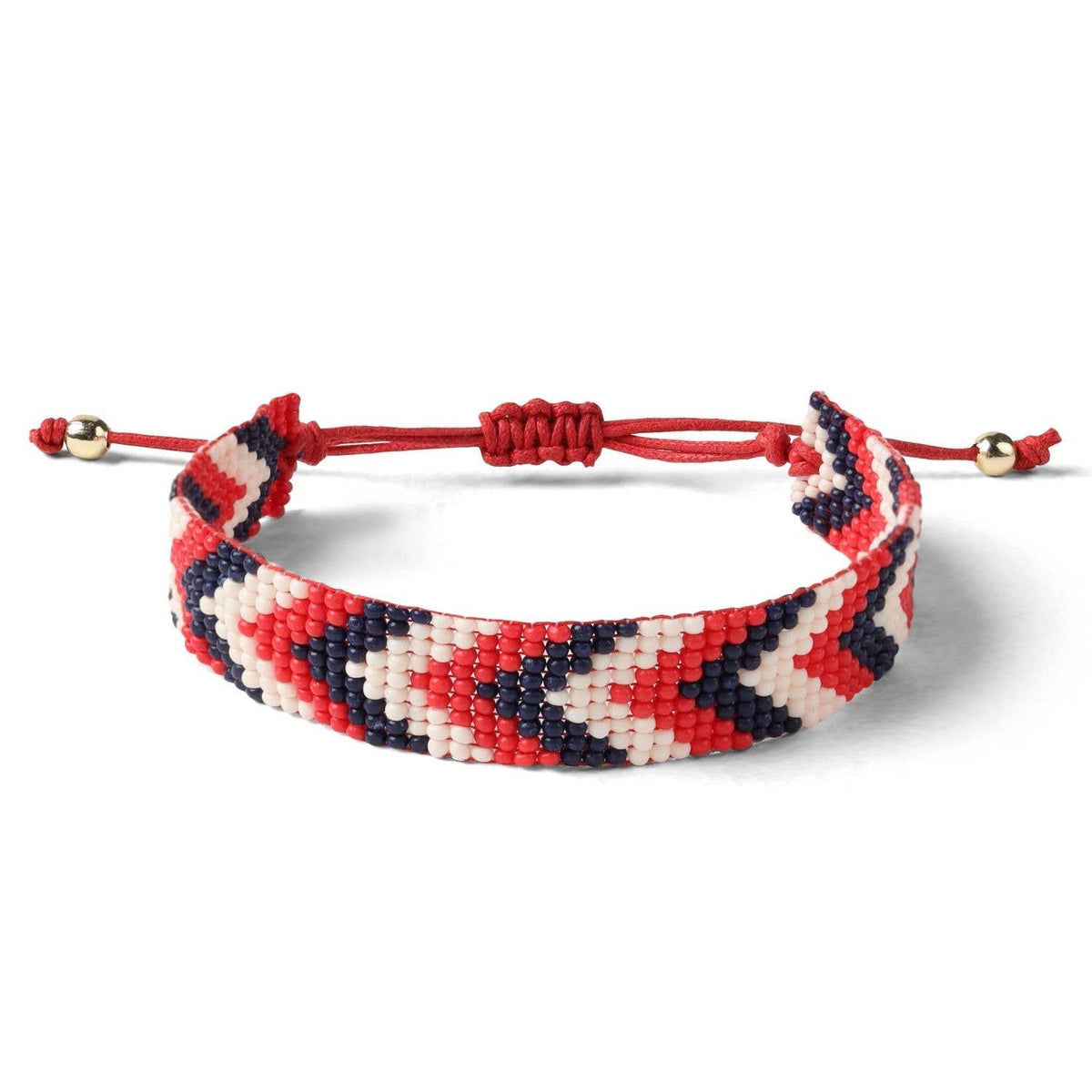 Splendid Iris - Sale - Adjustable Game Day Bracelet: Black/Orange