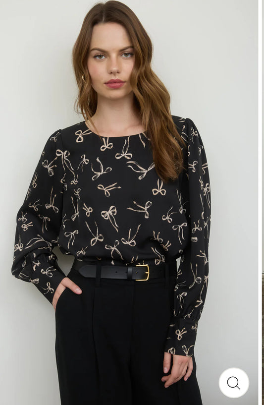 Bow Pattern Blouse